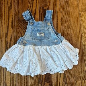 Osh Kosh B’Gosh overall dress 🤍 3M